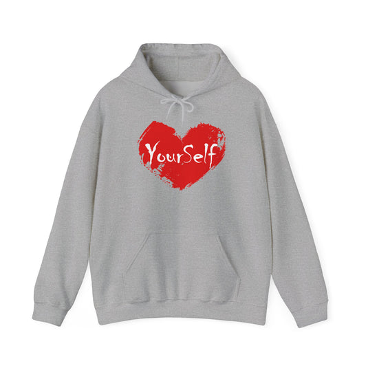 Red - Love Yourself Hooded Sweatshirt
