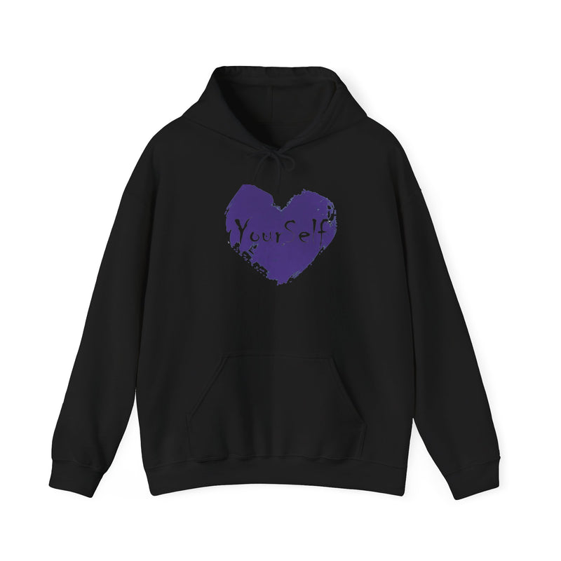 Load image into Gallery viewer, Purple - Love Yourself Hooded Sweatshirt
