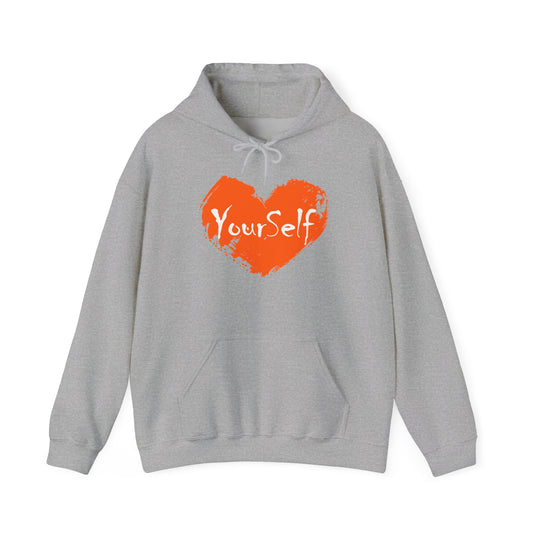 Orange - Love Yourself Hooded Sweatshirt