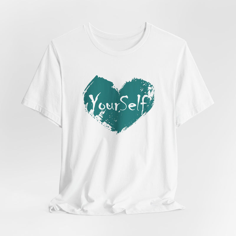 Load image into Gallery viewer, Teal Green - Love Yourself Short Sleeve Tee
