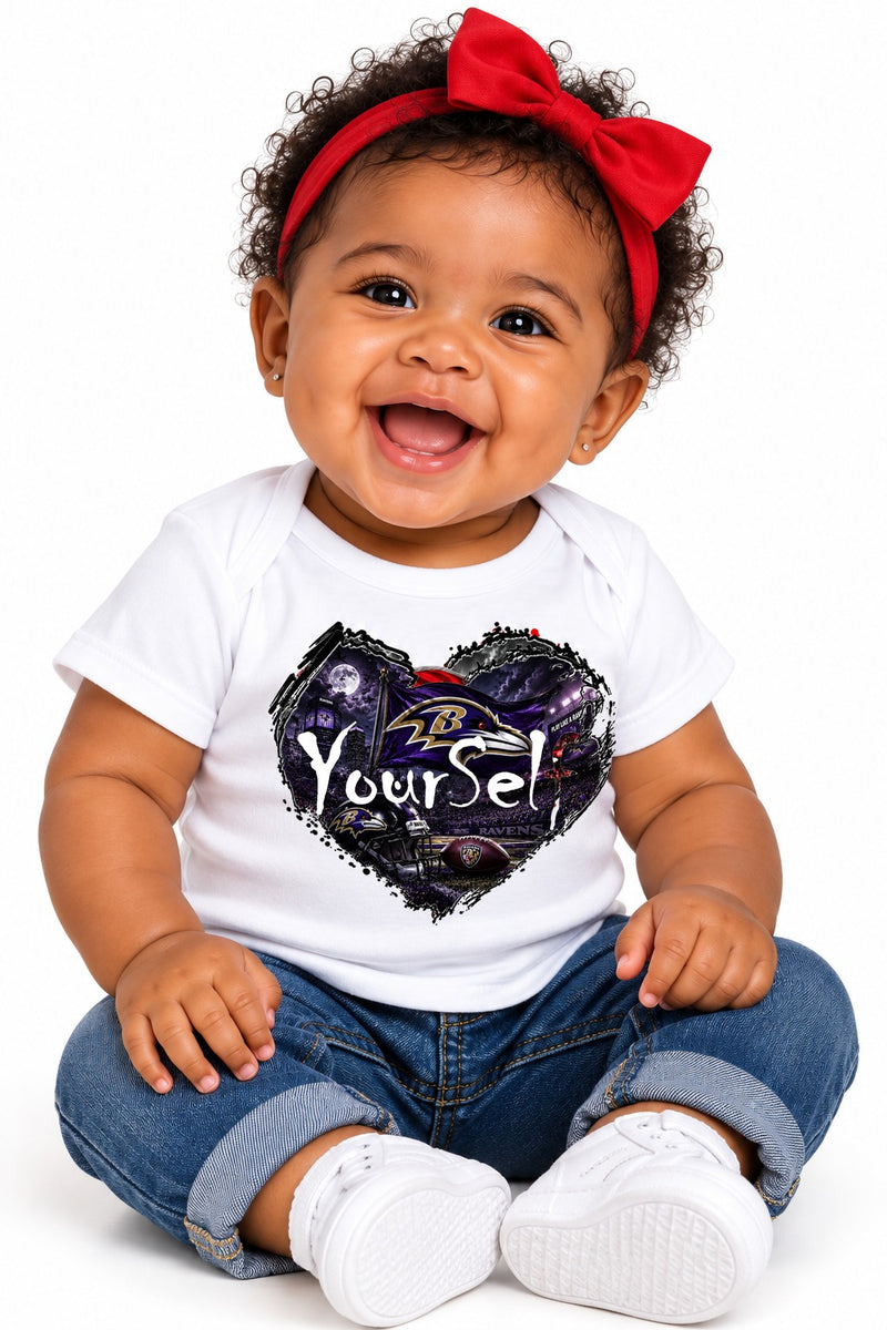 Load image into Gallery viewer, LY Ravens Heart T-Shirt
