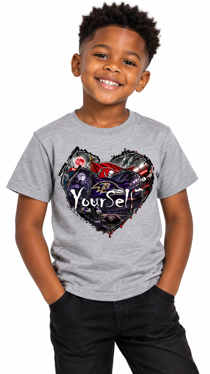 Load image into Gallery viewer, LY Ravens Heart T-Shirt
