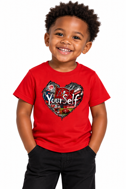 LY Tampa Bay Buccaneers Heart T-Shirt