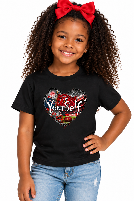 LY Tampa Bay Buccaneers Heart T-Shirt