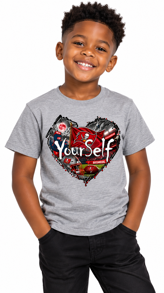 LY Tampa Bay Buccaneers Heart T-Shirt