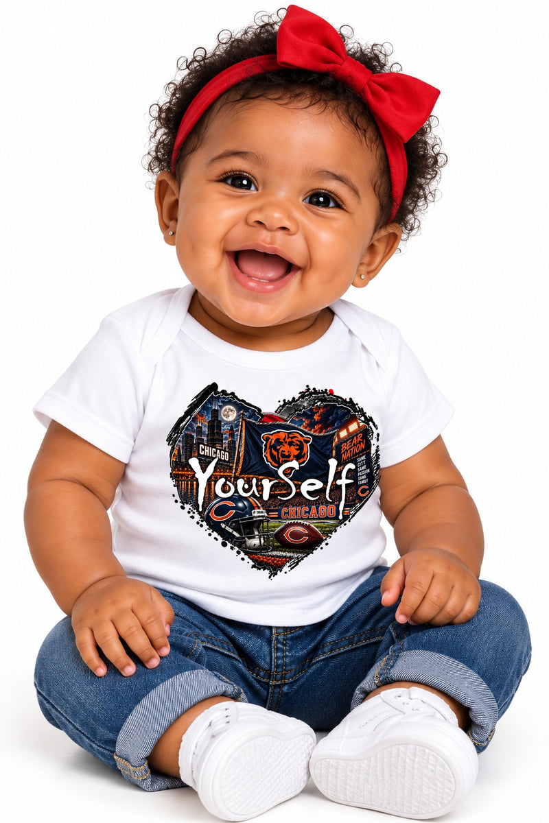 Load image into Gallery viewer, LY Chicago Bears  Heart T-Shirt
