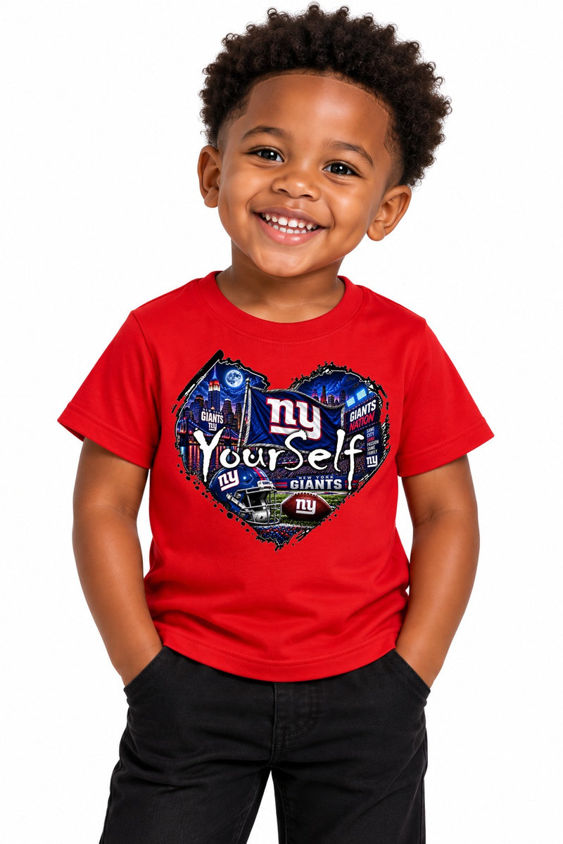 Load image into Gallery viewer, LY NY Giants Heart T-Shirt

