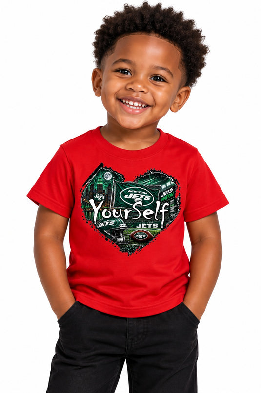 LY Jets Heart Graphic T-Shirt