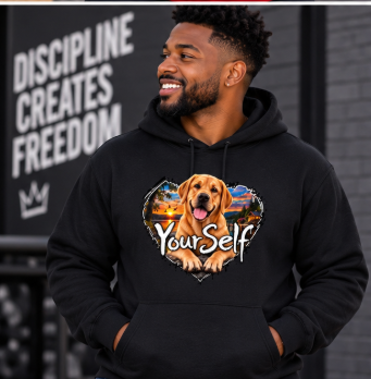 Load image into Gallery viewer, Golden Retriever Love Yourself Hoodie
