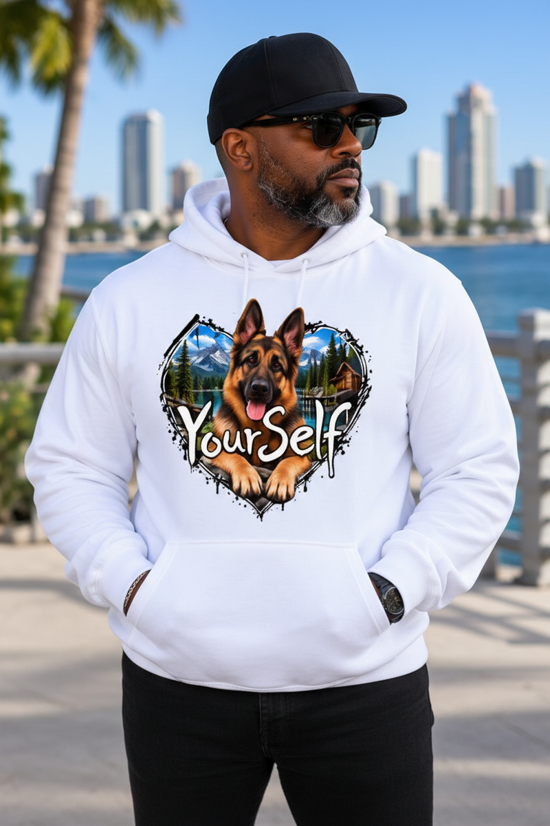 Load image into Gallery viewer, German Shepherd Love Yourself Hoodie
