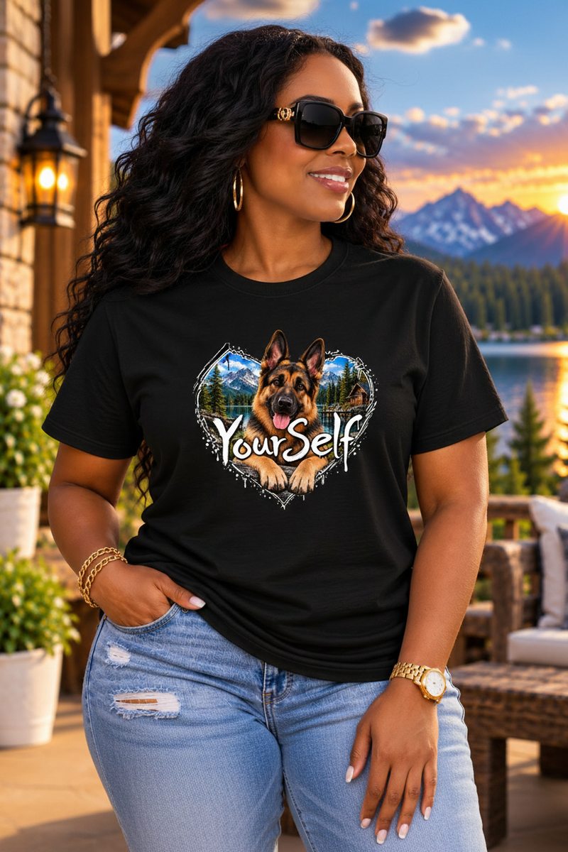 Load image into Gallery viewer, German Shepherd LY Tee - Black

