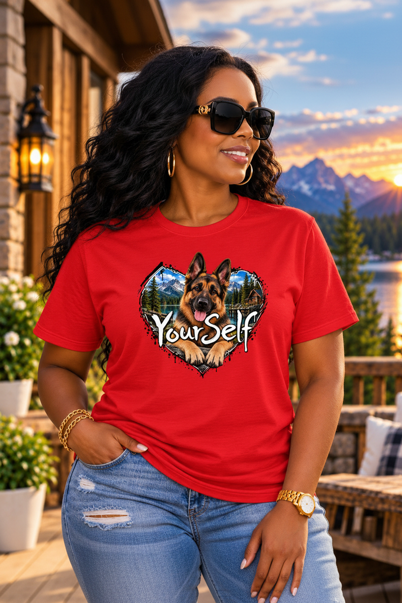 Load image into Gallery viewer, German Shepherd LY Tee - Red

