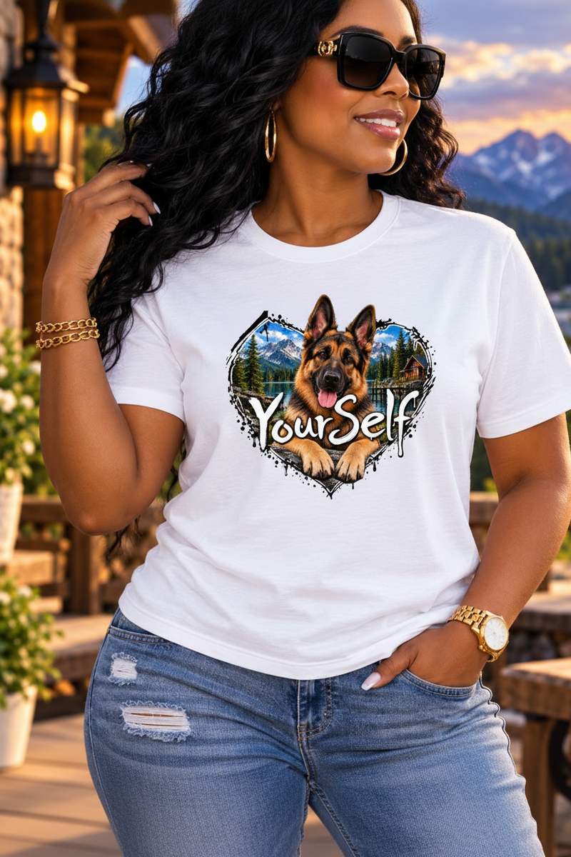 Load image into Gallery viewer, German Shepherd LY Tee - White
