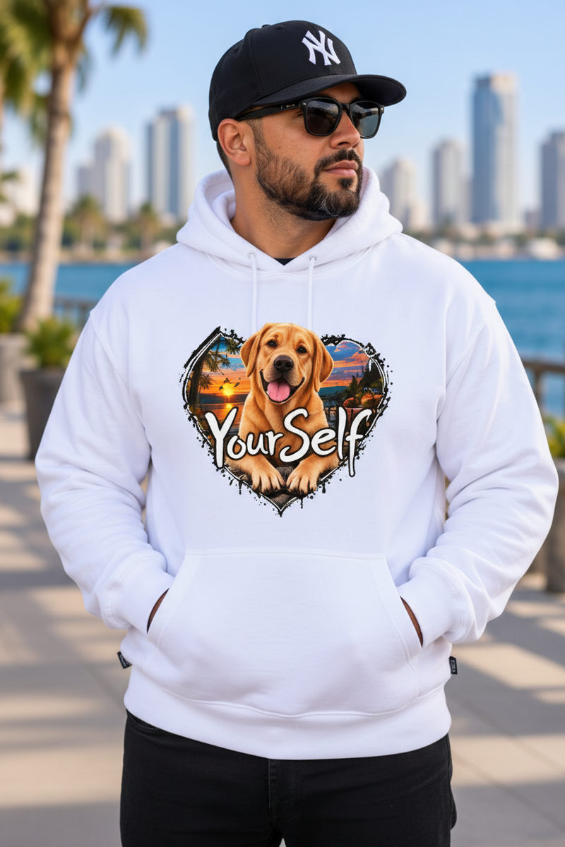 Load image into Gallery viewer, Golden Retriever Love Yourself Hoodie
