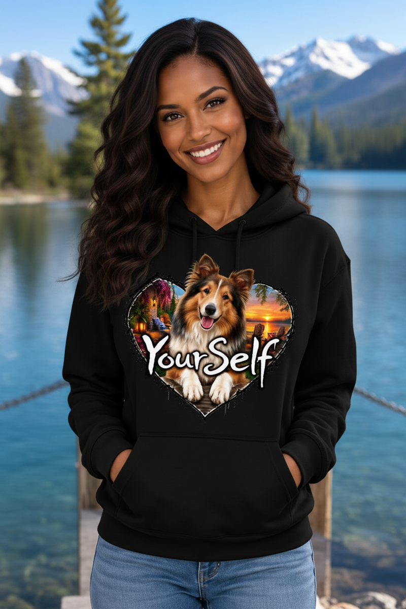 Load image into Gallery viewer, Collie Love Yourself Hoodie
