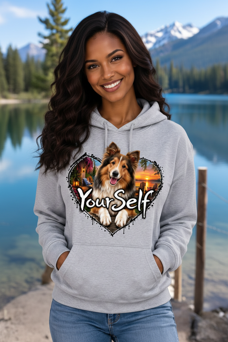 Load image into Gallery viewer, Collie Love Yourself Hoodie
